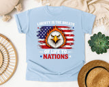 Liberty Is The Breath Of Life To Nations Red graphic tee in Chambray