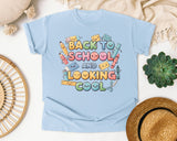 Back To School And Looking Cool graphic tee in Chambray