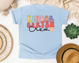 Kindergarten Crew graphic tee in Chambray