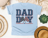 Dad Day Navy graphic tee in Chambray