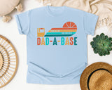 I Keep All My Dad Jokes In A Dad-A-Base graphic tee in Chambray