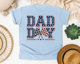 Dad Day Navy 2 graphic tee in Chambray
