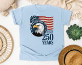1776 2026 Quarter Millennial graphic tee in Chambray
