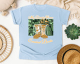 My Daddy Wears Combat Boots graphic tee in Chambray