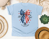 Honor The Brave 250 Years Of Freedom graphic tee in Chambray