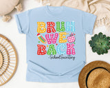 Bruh We Back School Secretary Bright Graphic Tee graphic tee in Chambray