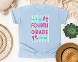 In My Fourth Grade Era graphic tee in Chambray