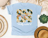 Dad Life Totally Nailed It graphic tee in Chambray