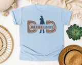 Dad Loading Grey graphic tee in Chambray