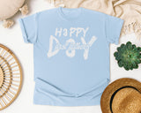 Happy First Father's Day Classic graphic tee in Chambray