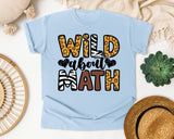 Wild About Math graphic tee in Chambray