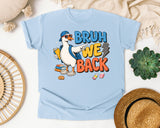 Bruh We Back Goose Sunglasses graphic tee in Chambray
