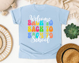 Welcome Back To School Stacked graphic tee in Chambray