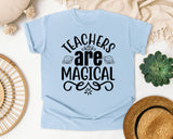 Teachers Are Magical graphic tee in Chambray