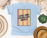 Cool Dad Embarrassing World graphic tee in Chambray