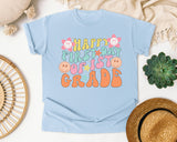 Happy First Day Of 1st Grade graphic tee in Chambray