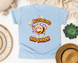 I Cant Beelieve Its Been 100 Days Bee graphic tee in Chambray