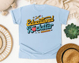 Educational Rockstar Black graphic tee in Chambray