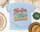 Teacher Of Tiny Humans Retro graphic tee in Chambray