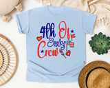4th Of July Crew graphic tee in Chambray