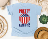 Pretty And Patriotic graphic tee in Chambray