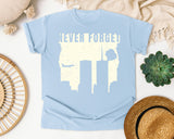 Never Forget White 3 graphic tee in Chambray