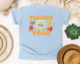 Teacher Of The Year graphic tee in Chambray