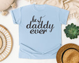 Best Daddy Ever Grey graphic tee in Chambray