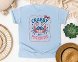 Crabby But Patriotic graphic tee in Chambray