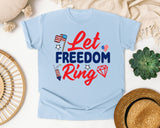 Let Freedom Ring graphic tee in Chambray