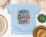 Best Dad Ever Grey 6 graphic tee in Chambray