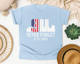Never Forget White 4 graphic tee in Chambray