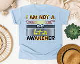 I Am Not A Teacher But An Awakener Bold Graphic Tee graphic tee in Chambray