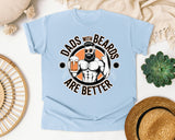 Dads With Beards Are Better Black graphic tee in Chambray