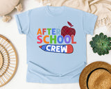 After School Crew graphic tee in Chambray