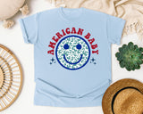American Baby graphic tee in Chambray