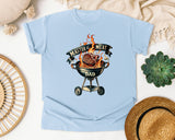 Master Of The Meat Dad Grey 3 graphic tee in Chambray