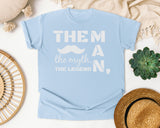 The Man The Myth The Legend Classic graphic tee in Chambray