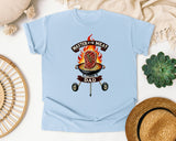 Master Of The Meat Dad Brown 2 graphic tee in Chambray