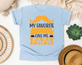My Favorite People Call Me Papa White 2 graphic tee in Chambray