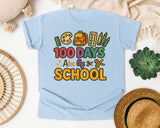100 Days Abc Of School graphic tee in Chambray