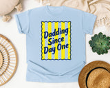 Dadding Since Day One graphic tee in Chambray