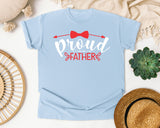Proud Father White 4 graphic tee in Chambray