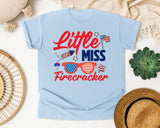 Little Miss Firecracker Red 2 graphic tee in Chambray