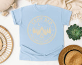 Camp Dad And His Camp Crew Grey 2 graphic tee in Chambray