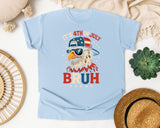 It's 4th Of July Bruh graphic tee in Chambray