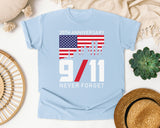 Never Forget Anniversary graphic tee in Chambray
