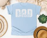 Blessed Dad White 2 graphic tee in Chambray