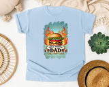 Grill Master Dad Grey 2 graphic tee in Chambray