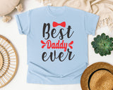 Best Daddy Ever Red graphic tee in Chambray